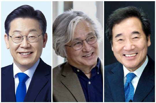 (왼쪽부터) 이재명 인천 계양을 국회의원 당선인, 김민웅 목사, 이낙연 전 더불어민주당 대표. <민주당 제공, 이낙연, 김민웅 SNS>